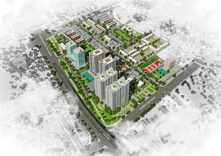 Lễ cất nóc tòa tháp HH1 – HH2 – Dự án Golden Land 5 Hải Phòng