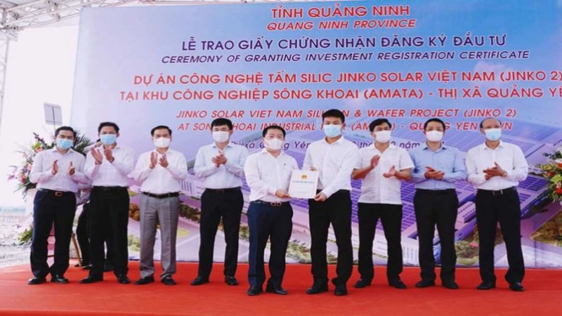 Jinko Solar ‘rót’ gần 20.000 tỷ đầu tư 2 dự án công nghệ tại Quảng Ninh