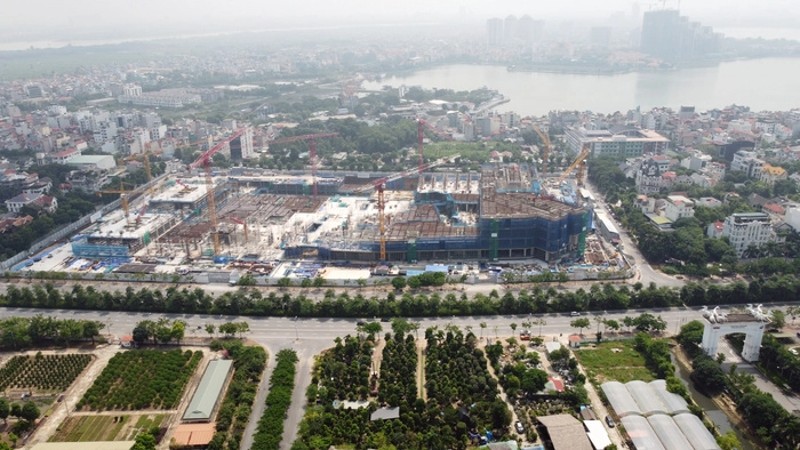 Dự án Lotte Mall Hanoi trên đường Võ Chí Công giờ ra sao?