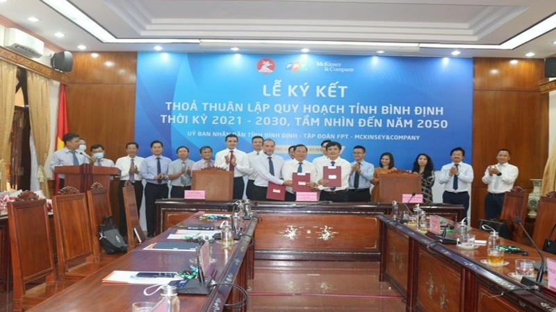 Lãnh đạo tỉnh Bình Định làm việc với Tập đoàn McKinsey & Company về đồ án quy hoạch tỉnh Bình Định