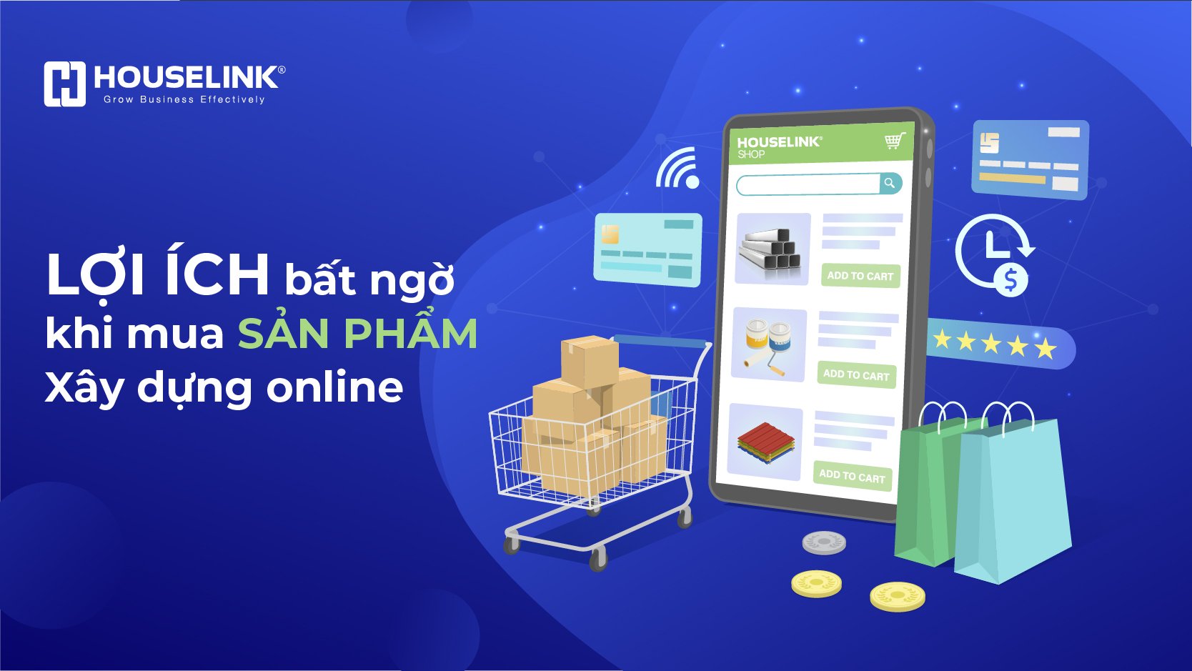 Lợi ích bất ngờ khi mua sản phẩm xây dựng online