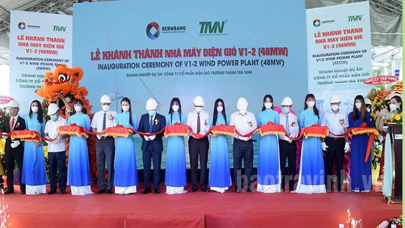 Trà Vinh khánh thành Nhà máy Điện gió V1-2