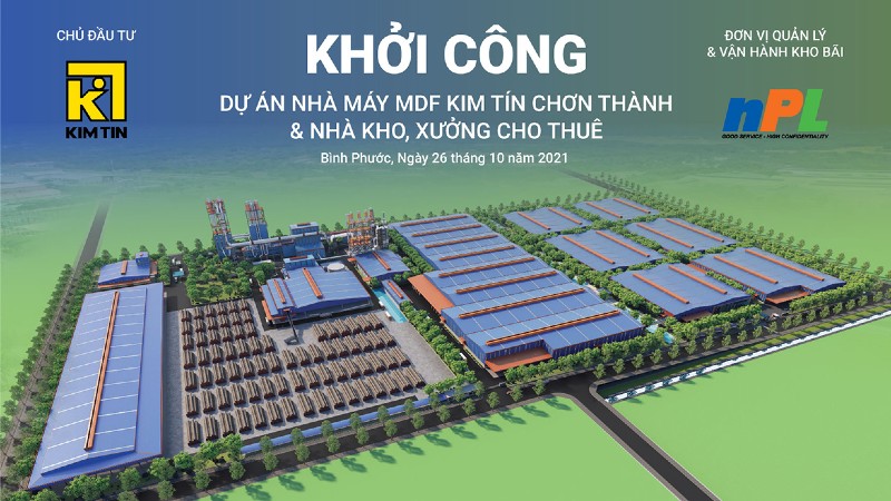 Kim Tín khởi công dự án nhà máy MDF Chơn Thành đóng góp vào ngân sách nhà nước hơn 10.000 tỷ đồng trong 50 năm