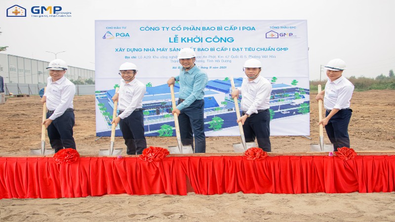 Khởi công dự án nhà máy bao bì cấp 1 PGA do GMP làm tổng thầu EPC