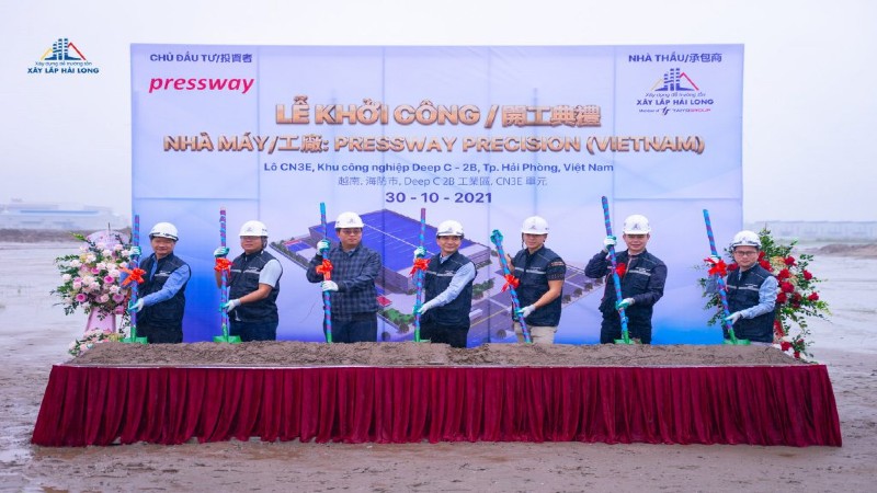 Khởi công dự án xây dựng nhà máy Pressway Precision Việt Nam