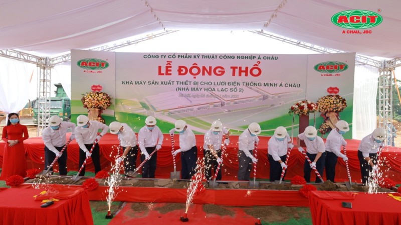 ACIT tổ chức lễ động thổ nhà máy Hòa Lạc 2