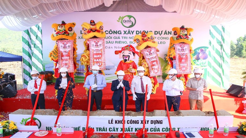 Khởi công xây dựng nhà máy chế biến trái cây xuất khẩu trị giá 500 tỷ đồng tại Đắk Nông