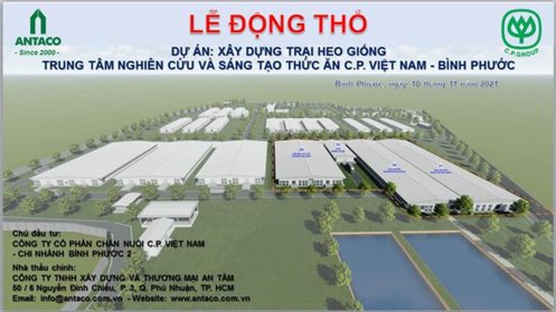 Khởi công thêm 02 dự án nhà máy thức ăn chăn nuôi tại Bình Phước