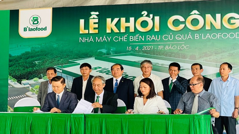 Khởi công nhà máy chế biến rau, củ, quả công suất 50.000 tấn/năm tại Lâm Đồng