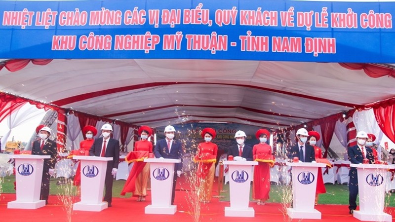 Nam Định: Khởi công xây dựng khu công nghiệp Mỹ Thuận