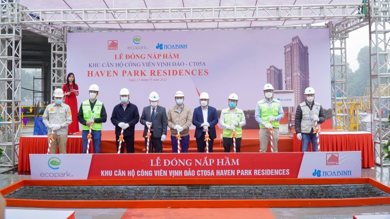 Chúc mừng dự án Haven Park Residences đóng nắp hầm