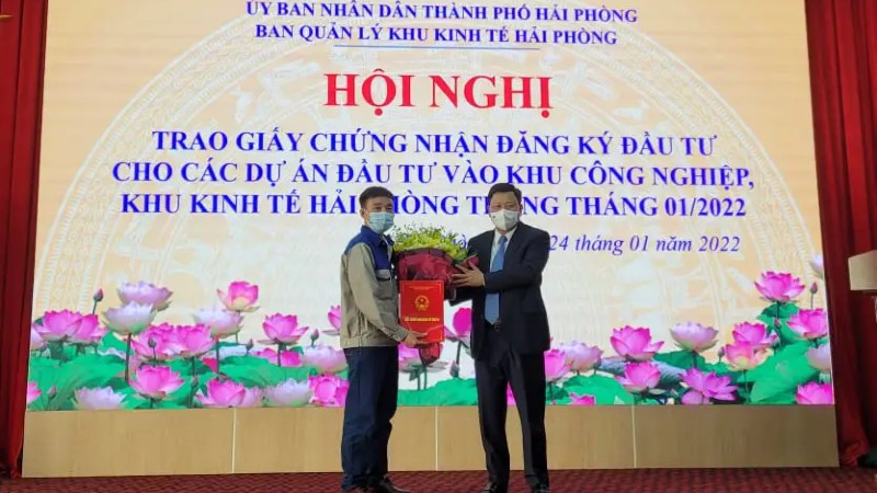 Hải Phòng có thêm 5 dự án đầu tư vào các KCN với tổng vốn 229 triệu USD