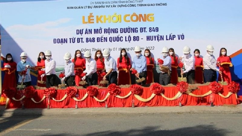 Đồng Tháp khởi động nhiều dự án trọng điểm đầu năm mới 2022
