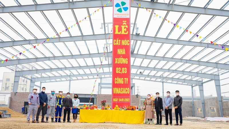 Lễ cất nóc dự án Vinasaco