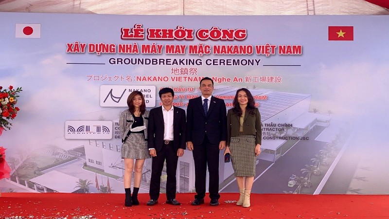 Groundbreaking Ceremony for Nakano Apparel Vietnam Co., Ltd at WHA Industrial Zone 1 – Nghe An