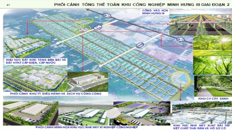 Bình Phước mở rộng KCN Minh Hưng III lên hơn 577 ha