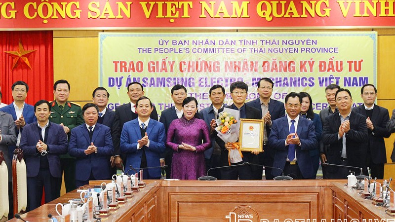 Thái Nguyên: Dự án Samsung Electro-Mechanics Việt Nam điều chỉnh tăng vốn thêm gần 1 tỷ USD
