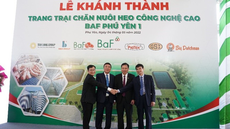 BaF liên tiếp khánh thành và khởi công các trại nuôi heo hiện đại