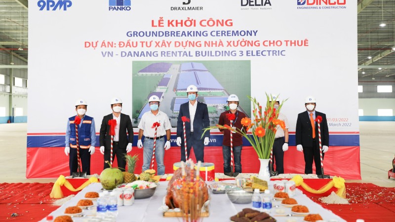 Dinco E&C khởi công dự án đầu tư xây dựng nhà xưởng cho thuê giai đoạn 2 – Draexlmaier Automotive Việt Nam