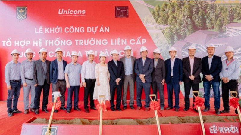 Unicons khởi công dự án tổ hợp hệ thống trường liên cấp quốc tế Canada tại Lào Cai