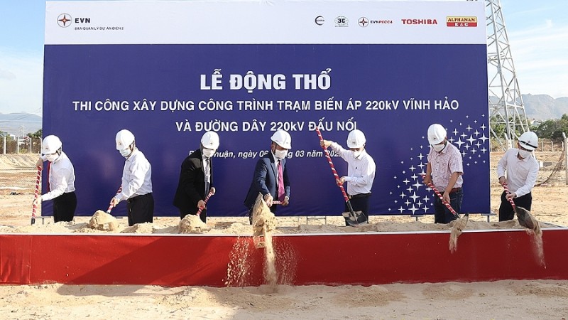 Khởi công dự án Trạm biến áp 220kV Vĩnh Hảo
