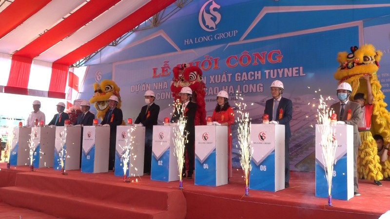Khởi công nhà máy sản xuất gạch Tuynel công nghệ cao Hạ Long