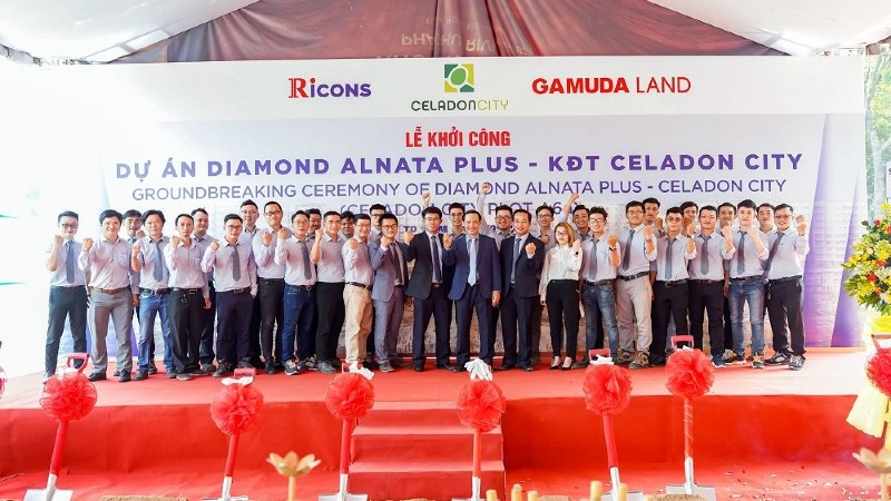Ricons khởi công dự án Diamond Alnata Plus – Plot A6A – Celadon City