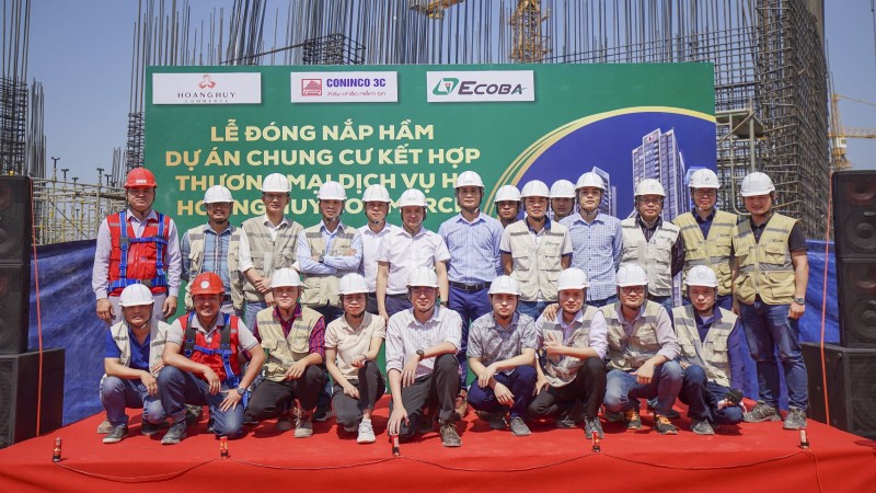 Hoàng Huy Commerce đóng nắp hầm đạt tiến độ