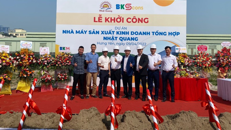 BKScons khởi công dự án nhà máy sản xuất kinh doanh tổng hợp Nhật Quang – Hưng Yên
