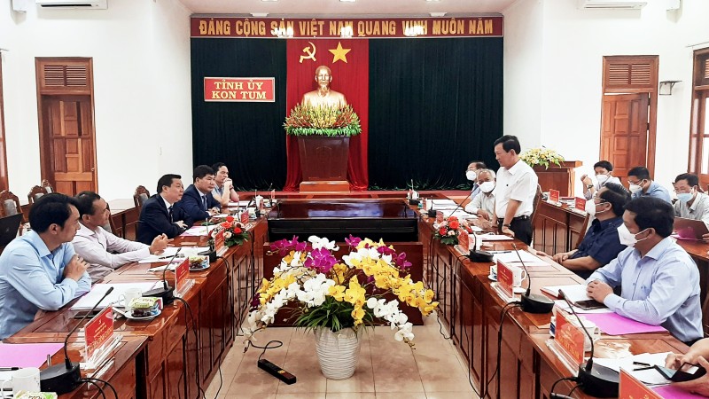 Thường trực Tỉnh ủy Kon Tum làm việc với các công ty, tập đoàn vào đầu tư trên địa bàn tỉnh