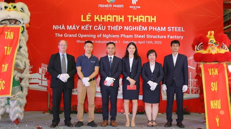 Khánh thành nhà máy thép Nghiêm Phạm Steel
