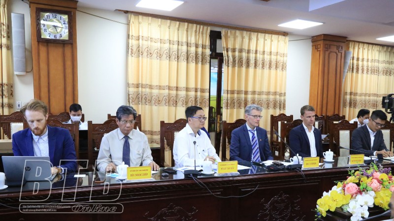 UBND tỉnh làm việc với Tập đoàn Pondera (Hà Lan)