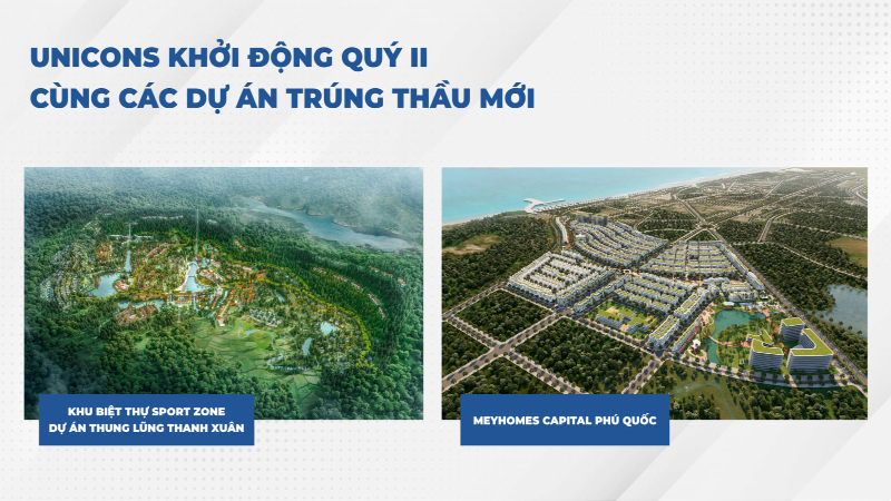 Unicons khởi động quý II cùng các dự án trúng thầu mới