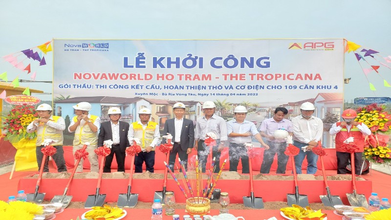 Lễ khởi công dự án “Novaworld Hồ Tràm – The Tropicana” ngày 14/04/2022