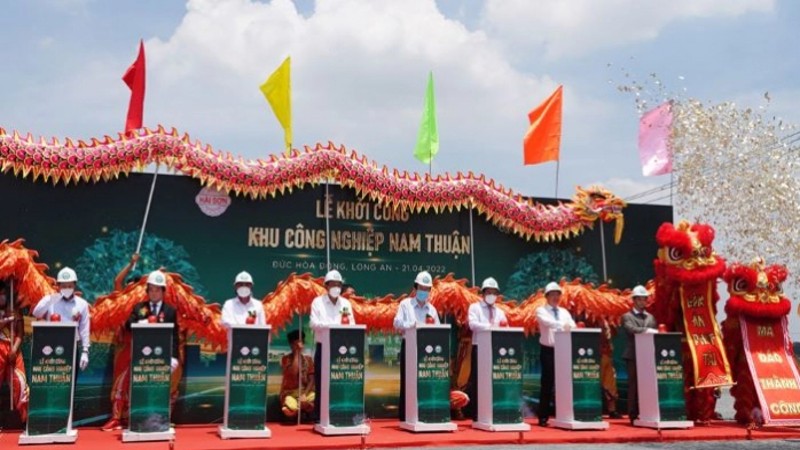 Long An: Khởi công khu công nghiệp Nam Thuận 308ha, tổng mức đầu tư 5.300 tỷ