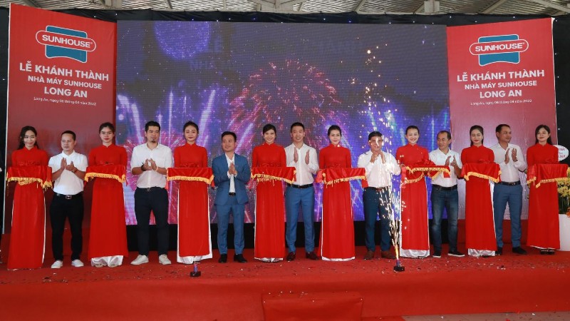 SUNHOUSE khánh thành nhà máy Máy lọc nước R.O Long An