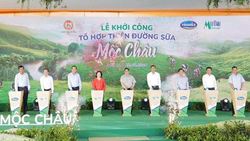 Sơn La: Vinamilk khởi công tổ hợp trang trại, nhà máy kết hợp du lịch hơn 3.000 tỷ