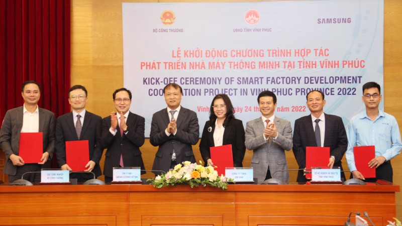 Khởi động chương trình hợp tác phát triển nhà máy thông minh tại Vĩnh Phúc