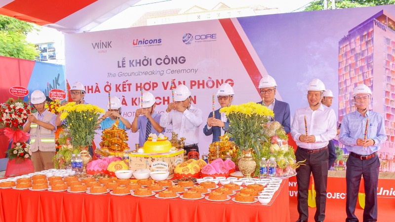 Unicons khởi công dự án nhà ở kết hợp văn phòng và khách sạn
