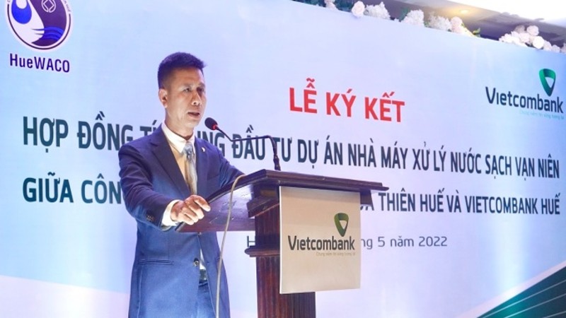 Vietcombank tài trợ dự án xử lý nước sạch 350 tỷ đồng