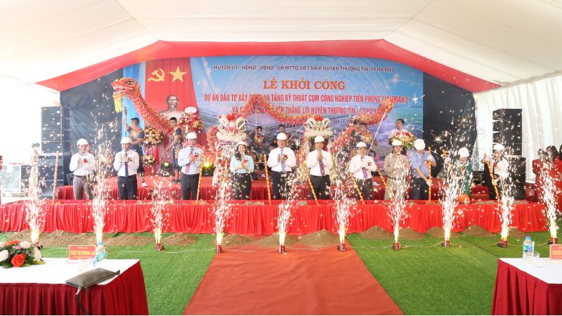 Lễ khởi công Cụm công nghiệp Tiền Phong giai đoạn 2 và Cụm công nghiệp Thắng Lợi