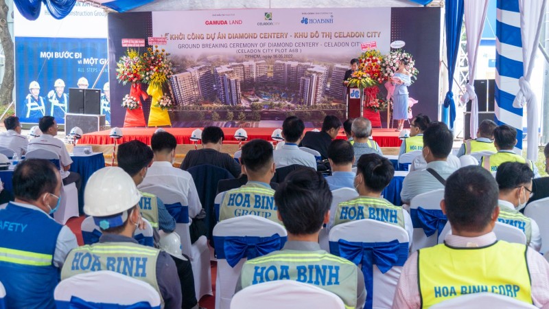 Khởi công xây dựng phân khu Diamond Centery – Khu đô thị Celadon City