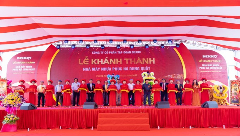 Khánh thành nhà máy nhựa Phúc Hà Dung Quất