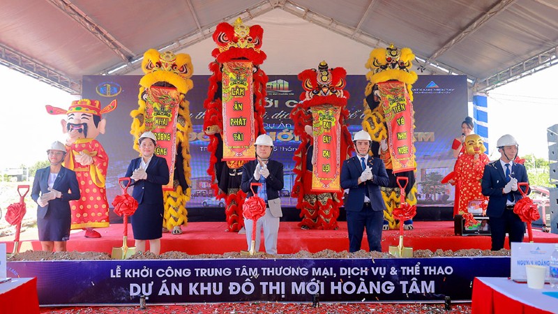 Sự kiện lễ khởi công Khu Thương mại, Dịch vụ & Thể thao tại Khu Đô thị mới Hoàng Tâm