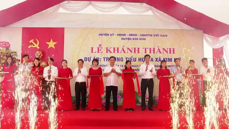 Khánh thành Trường Tiểu học A xã Kim Mỹ