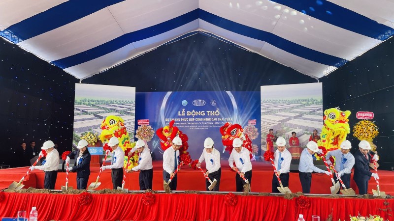 Long An: Lễ động thổ Dự án Khu phức hợp công nghệ cao Thái Tuấn tại Đức Hòa