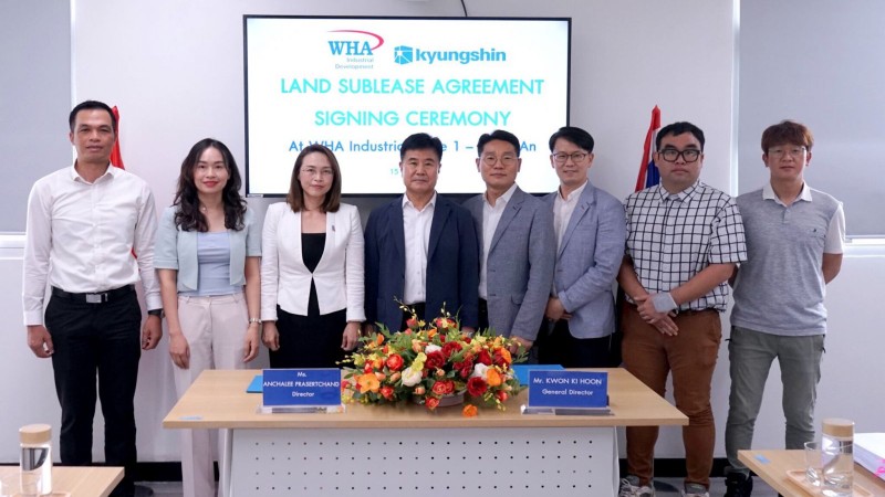 Công ty TNHH Kyungshin Nghệ An tham gia lễ ký kết hợp đồng cho thuê đất tại Khu Công Nghiệp WHA Industrial Zone 1 – Nghệ An