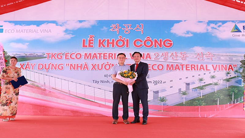 Khởi công dự án nhà xưởng TKG ECO Material Vina