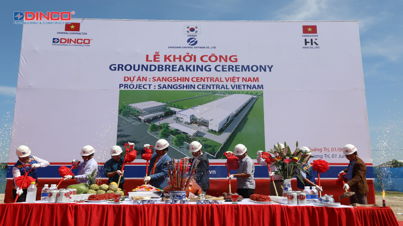 Dinco khởi công dự án Sangshin Central Việt Nam