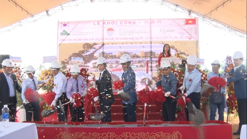 Khởi công dự án Nhà máy sản xuất lều bạt, đồ cắm trại gần 70 tỷ đồng tại huyện Phú Ninh